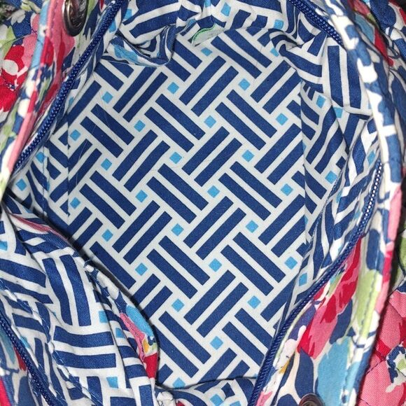 Vera Bradley Cottage Floral Shoulder Bag Handbag Summer Removable Straps Retired - Picture 8 of 8